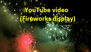 YouTube video (Fireworks display)